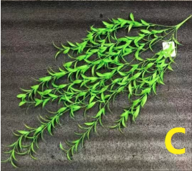 Forest System Simulation Hanging Flower Green Plant Background Decoration